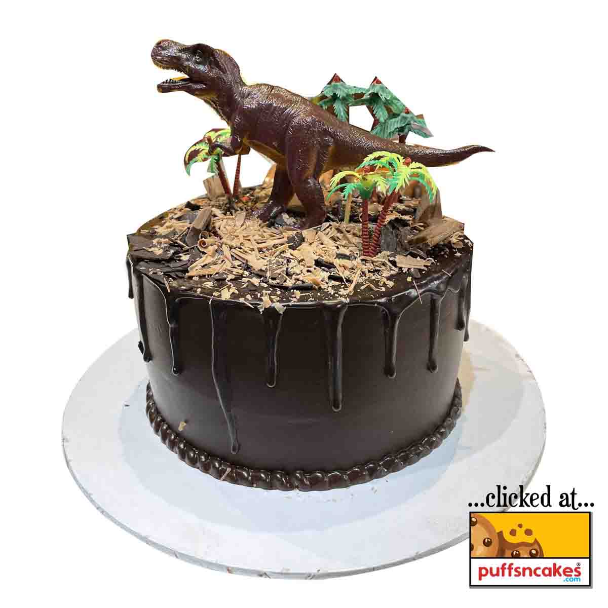 (1329) Dinosaur T-Rex Theme Cake